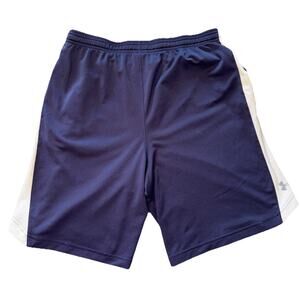 Under Armour Men’s Gym Shorts Running Active Blue Size M-small Pinhole